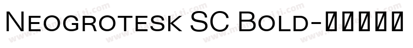 Neogrotesk SC Bold字体转换